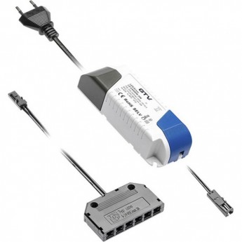 Блок питания GTV LD-ZZAS16PROKD6 16W для светодиодов с проводами и дистрибьютором