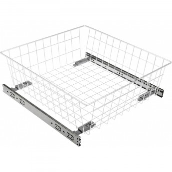 Корзина выдвижная с регулировкой 30, роликовая направляющая, белый GTV KO-SRPR100-30-10 Корзина выдвижная с регулировкой 30, роликовая направляющая, белый GTV KO-SRPR100-30-10