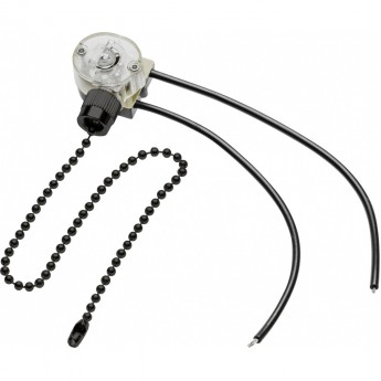 Выключатель цепочка, цвет черный GTV AE-WLLAN1-20 Выключатель цепочка, цвет черный GTV AE-WLLAN1-20