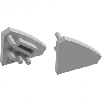 Заглушка GTV PA-ZASGLAXNKKT-00 для профиля PA-GLAXNKKT3M-AL, цвет серебристый 10 шт